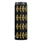 黒と金ゴールドエジプトスタイル タンブラー (裏面)