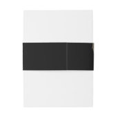 黒と金ゴールドエレガントのボタモダンニカル結婚ズ 招待状ベリーバンド (裏面例)