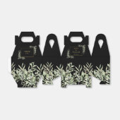 黒と金ゴールドエレガントの緑結婚色 フェイバーボックス (折り畳みなし)