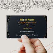 黒と金ゴールドエレガントはbitcoinとethを受け入れる 名刺