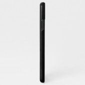 黒と金ゴールドエレガントモノグラム文字iPhoneケース iPhoneケース (右側)