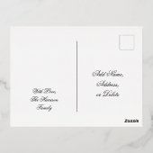 黒と金ゴールドカスタム年ハッピー18誕生日 箔シーズンポストカード (裏面)