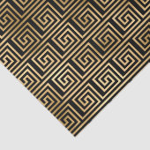 黒と金ゴールドギリシャ鍵パターン 薄葉紙 (詳細)