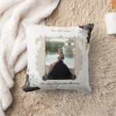 黒と金ゴールドクインスアニョス用キンセアニラ枕 クッション (ブランケット)