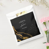 黒と金ゴールドクラシック結婚の フェイバーバッグ (封をした状態)