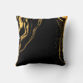 黒と金ゴールドクラシック クッション (裏面)