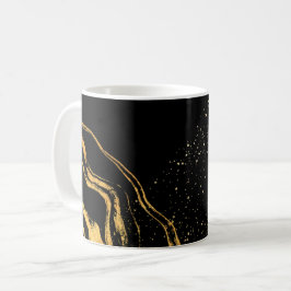 黒と金ゴールドクラシック コーヒーマグカップ