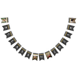 黒と金ゴールドクラス2023写真卒業 バンティングフラッグ