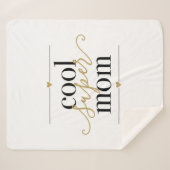 黒と金ゴールドクールのマモダンム シェルパブランケット (正面(横))