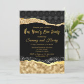 黒と金ゴールドグラムティアーズ大晦日パーティー 招待状 (スタンド正面)