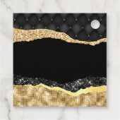 黒と金ゴールドグラムティアーズSweet sixteenありがとう フェイバータグ (裏面)