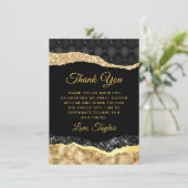 黒と金ゴールドグラムティアーズSweet sixteen サンキューカード (スタンド正面)