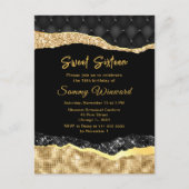 黒と金ゴールドグラムティアーズSweet sixteen ポストカード (正面)