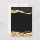 黒と金ゴールドグラムティアーズSweet sixteen 出欠カード (裏面)
