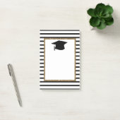 黒と金ゴールドグリッター卒業 ポストイット (オフィス)