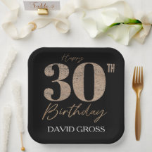 黒と金ゴールドグリッター数字30歳の誕生日