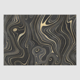 黒と金ゴールドゲードストラタ質感 薄葉紙