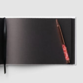 黒と金ゴールドシンプルのゲストブックシグネチャ ゲストブック (内側)