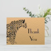 黒と金ゴールドジャガーありがとう サンキューカード (スタンド正面)