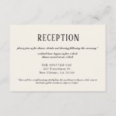 黒と金ゴールドチェッカ縁どボ結婚ード エンクロージャーカード (正面)