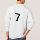 黒と金ゴールドティー   7 Tシャツ (裏面)