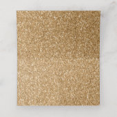 黒と金ゴールドハイヒール結婚ズ プレイスカード (内部開封)