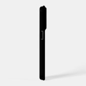 黒と金ゴールドハミングバード iPhoneケース (右側面)