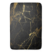 黒と金ゴールドバスマット バスマット (正面縦)