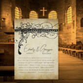 黒と金ゴールドファンキーのエレガント渦巻き結婚招待 招待状