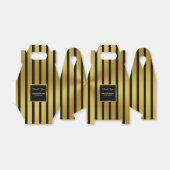 黒と金ゴールドフェイク卒業パーティーありがとう フェイバーボックス (折り畳みなし)