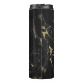 黒と金ゴールドフェイク大理石モノグラエレガントム タンブラー (裏面)