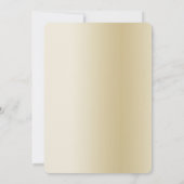 黒と金ゴールドフローラ結婚デザイン 招待状 (裏面)