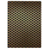黒と金ゴールドホタテ書ルのアイディア クリップボード (裏面)
