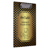 黒と金ゴールドホタテ書ルのアイディア クリップボード (右)