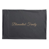 黒と金ゴールドマンダラヘブライ語ペサチパソバー 枕カバー (裏面)