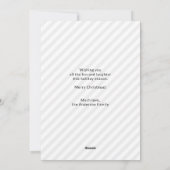 黒と金ゴールドメリークリスマスファミリー写真 シーズンカード (裏面)