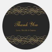 黒と金ゴールドモダン旋回エレガント