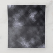 黒と金ゴールドモダン結婚の プレイスカード (内部開封)