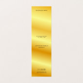 黒と金ゴールドモノモダングラエレガントムテンプレート 名刺 (内部フラット)