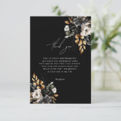 黒と金ゴールドルクセのフローラサンキューカード サンキューカード (スタンド正面)