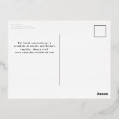 黒と金ゴールドレッツゴーガールズバチェロレッテ 箔招待状ポストカード (裏面)