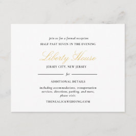 黒と金ゴールドレーススクエレガントリプト披露宴 エンクロージャーカード