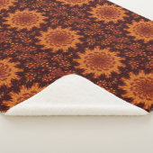 黒と金ゴールドワイルドフラワー10 シェルパブランケット (3/4)