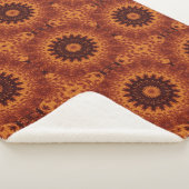 黒と金ゴールドワイルドフラワー11 シェルパブランケット (3/4)