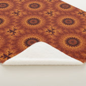 黒と金ゴールドワイルドフラワー12 シェルパブランケット (3/4)