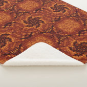 黒と金ゴールドワイルドフラワー15 シェルパブランケット (3/4)