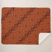 黒と金ゴールドワイルドフラワー18 シェルパブランケット (正面(横))