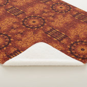 黒と金ゴールドワイルドフラワー19 シェルパブランケット (3/4)