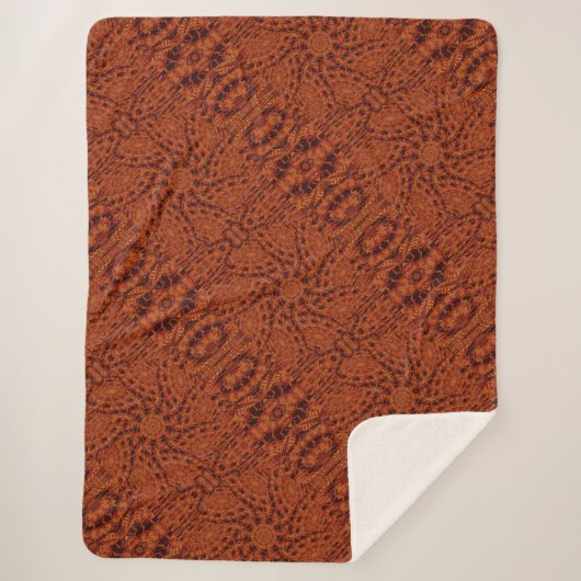 黒と金ゴールドワイルドフラワー26 シェルパブランケット (正面)