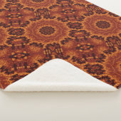 黒と金ゴールドワイルドフラワー27 シェルパブランケット (3/4)